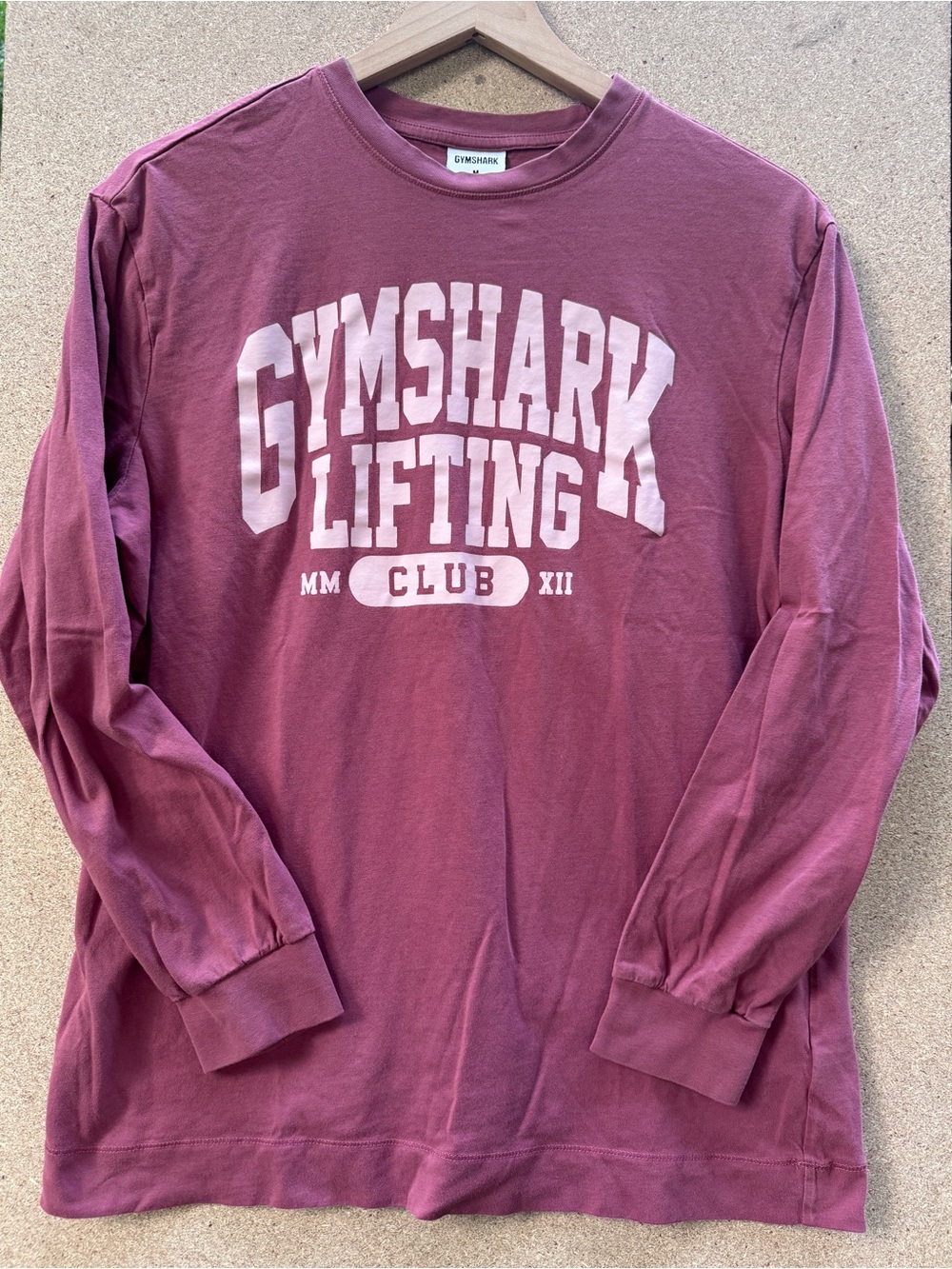 Gymshark Lifting Club Oversized Long-Sleeved T-shirt Pink